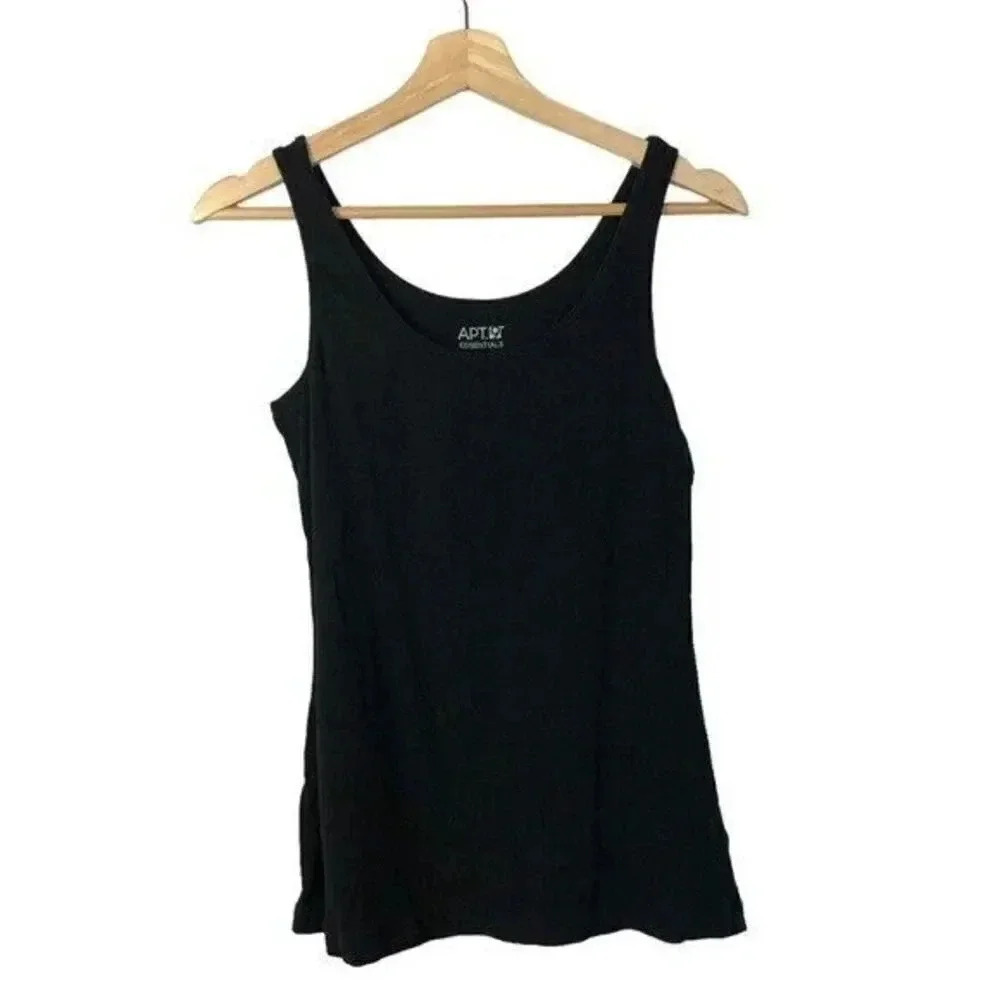 Apt. 9 Essentials Black Scoop Neck Basic Tank Top… - image 1